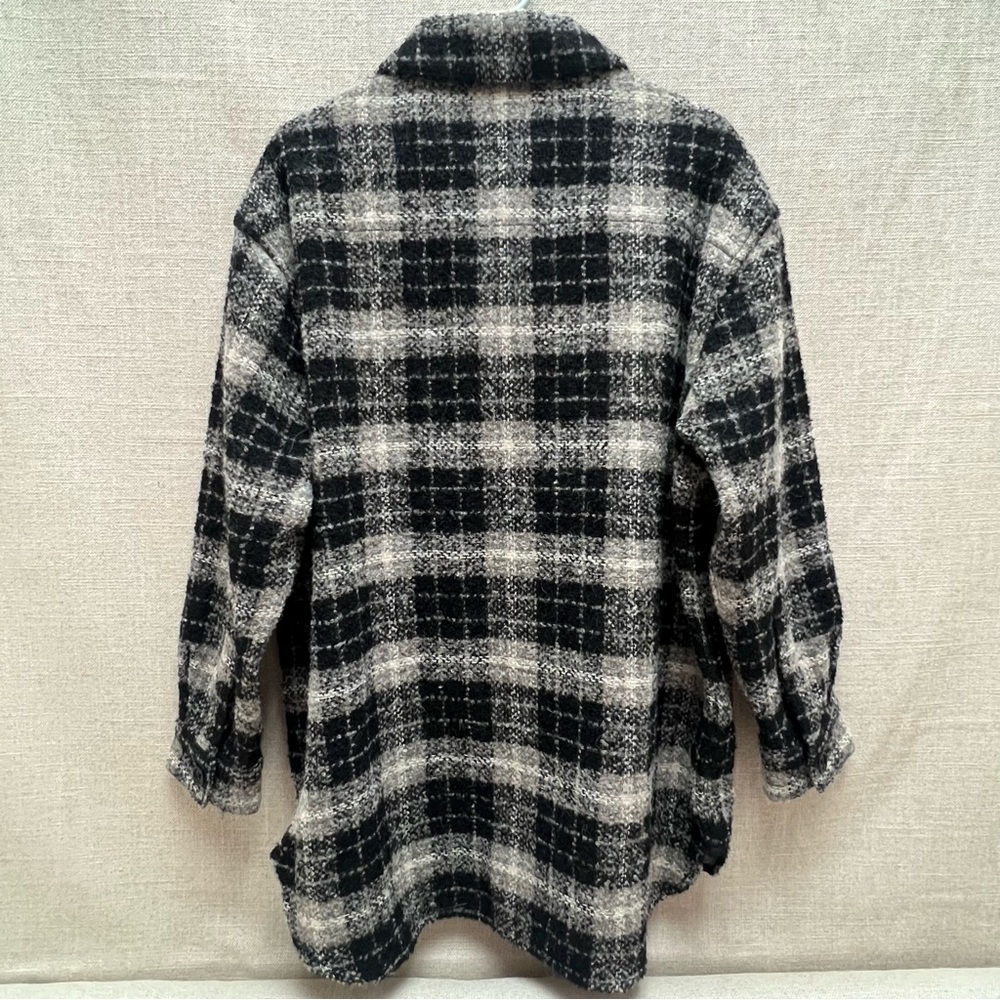 NWT Banana Republic Oversized Boucle Alpaca Blend Shirt Jacket - Picture 5 of 10